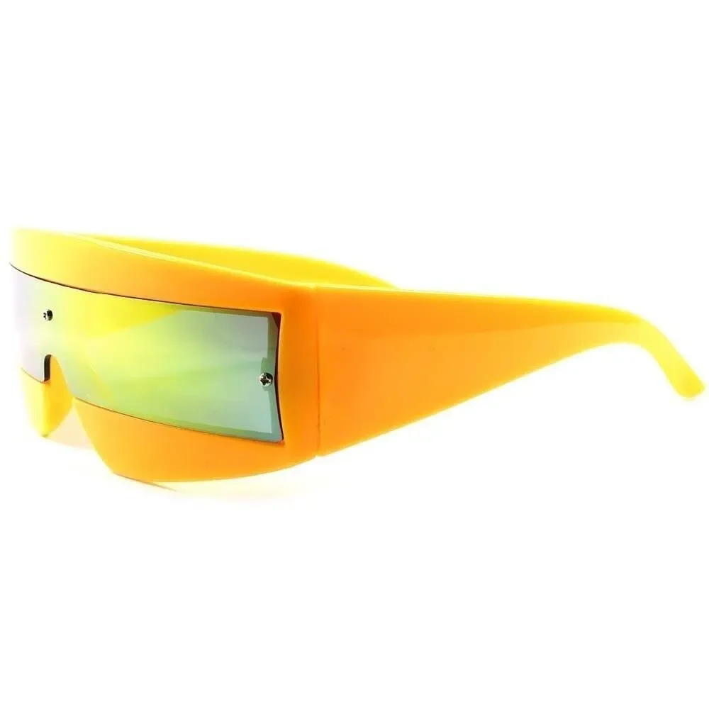 Robotic Alien Space Party Rave Costume Futuristic Cosplay Orange Sunglasses C32